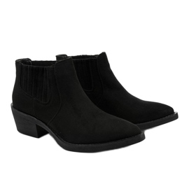 Black Liking suede slip-on boots 2
