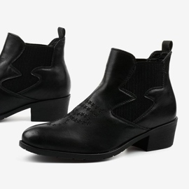 Black low cowboy boots from Fancyroot 1