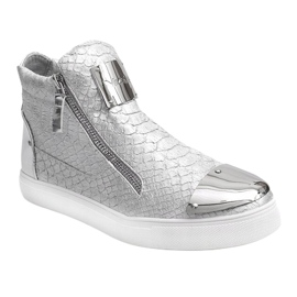 High-top Sneakers Q55 Silver 1