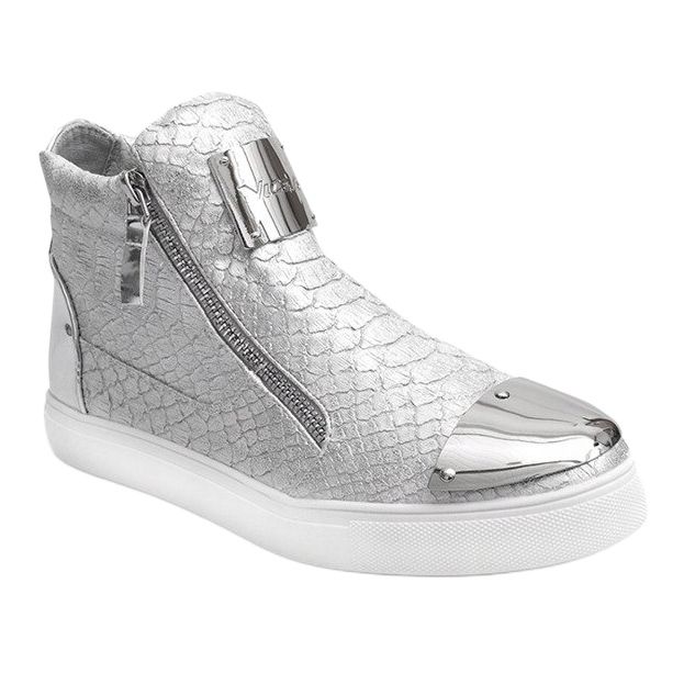 High-top Sneakers Q55 Silver 1