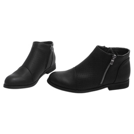 Openwork boots with a zipper H197 Black 1