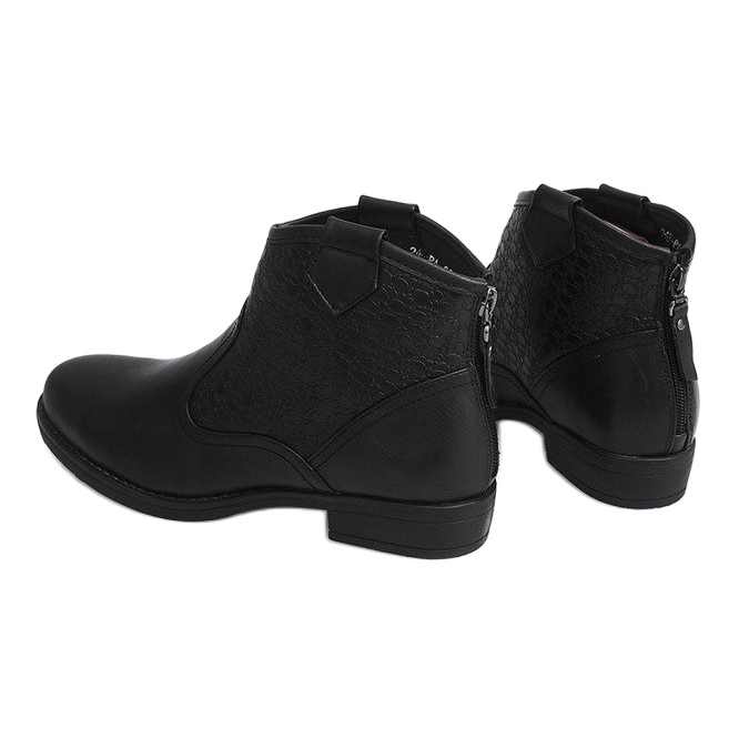Low Shoes Cowboy Boots 248-PA Black 2 Low Shoes Cowboy Boots 248-PA Black 2