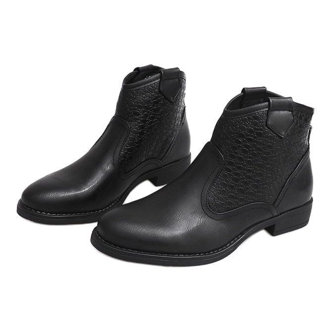 Low Shoes Cowboy Boots 248-PA Black 1 Low Shoes Cowboy Boots 248-PA Black 1