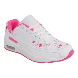 Flowers XT-18 White Sneakers pink 1