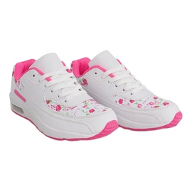 Flowers XT-18 White Sneakers pink 2
