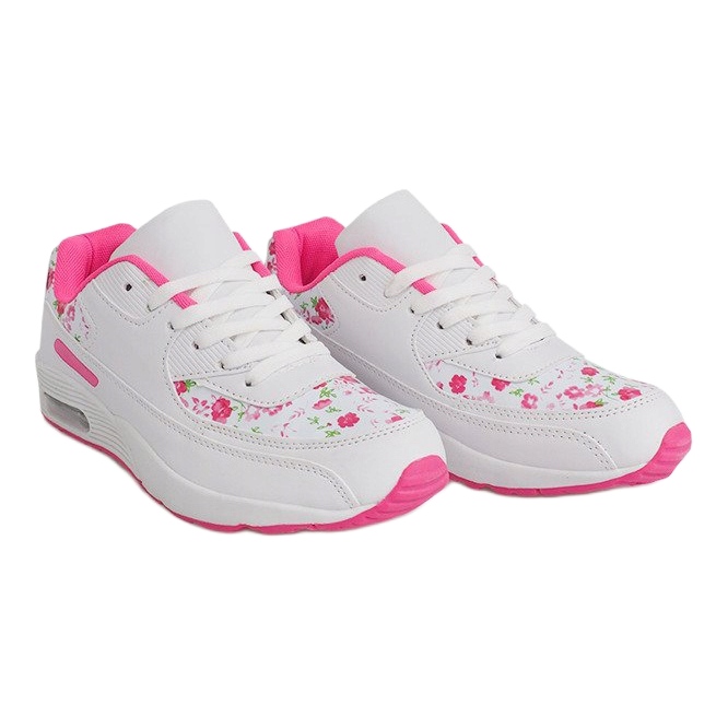 Flowers XT-18 White Sneakers pink 2