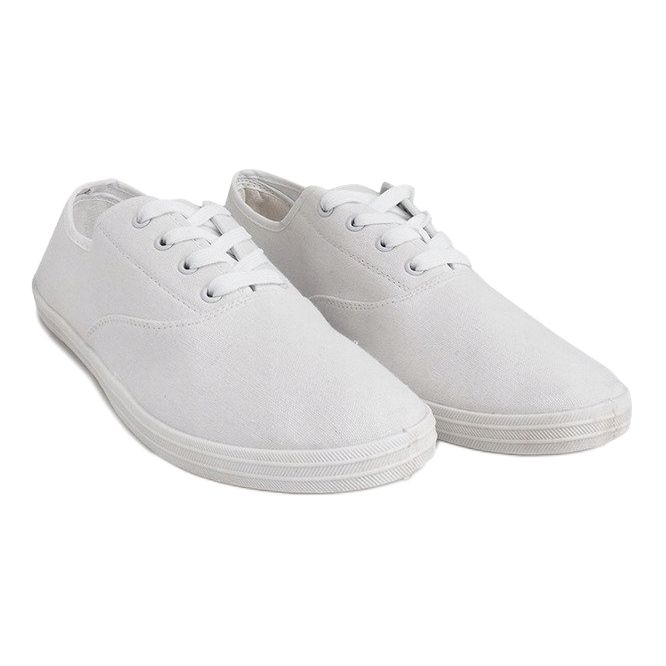 ZS-001 White textile sneakers 2