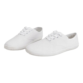 ZS-001 White textile sneakers 1