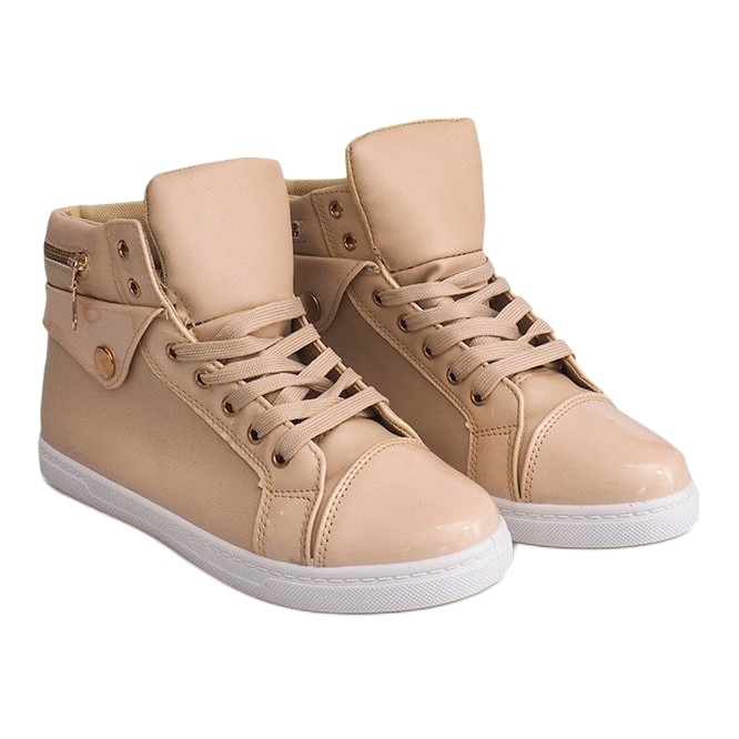High-top Sneakers R-216 Beige 2