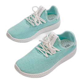 Green H935-6 slip-on sports shoes 1