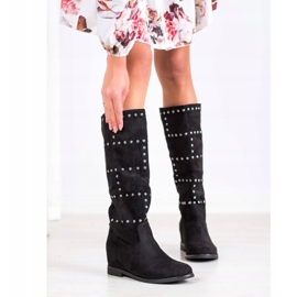 Seastar Wedge Slip-On Boots black 1