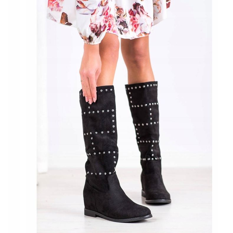 Seastar Wedge Slip-On Boots black 1