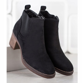 Seastar Suede high-heeled boots black 2 Seastar Suede high-heeled boots black 2