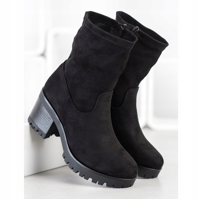 Flyfor High suede boots black 2