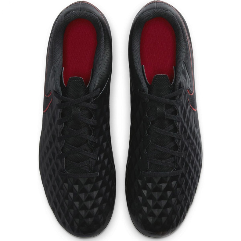 Nike Tiempo Legend 8 Club FG / MG M AT6107 060 football shoes black, red, black/silver black 1