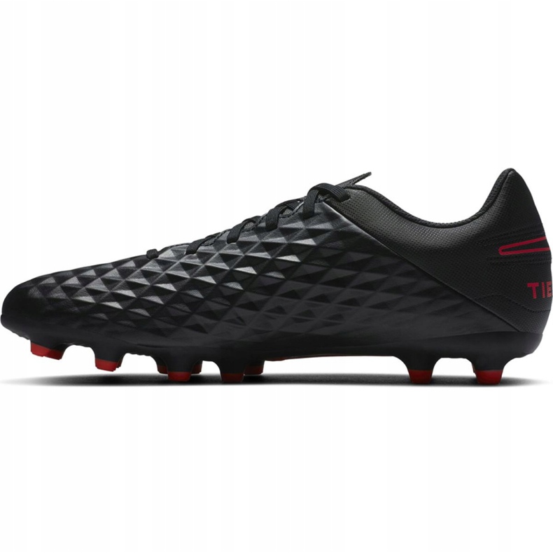 Nike Tiempo Legend 8 Club FG / MG M AT6107 060 football shoes black, red, black/silver black 2