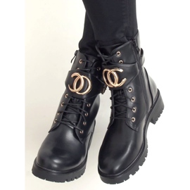 Black military boots NC1105 Black 2