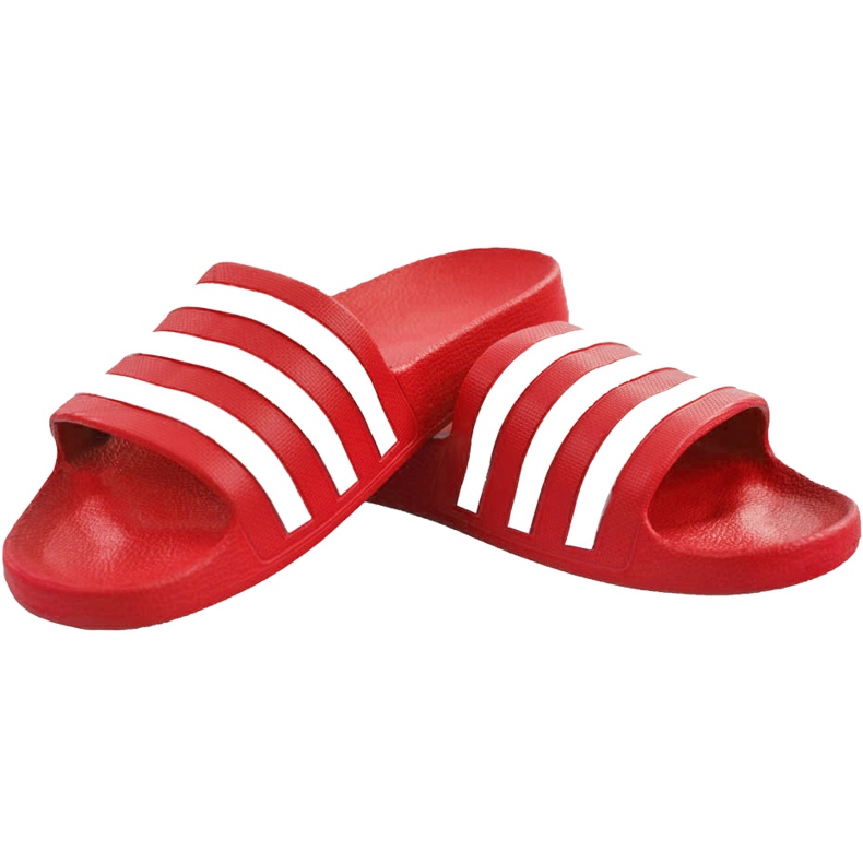 Adidas Adilette Aqua red slippers F35540 white 1