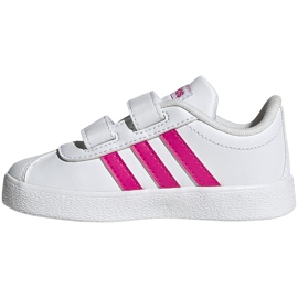 Shoes for children adidas Vl Court 2.0 Cmf white and pink EG3890 1 Shoes for children adidas Vl Court 2.0 Cmf white and pink EG3890 1