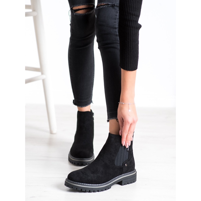 J. Star Comfortable Suede Boots black 2 J. Star Comfortable Suede Boots black 2