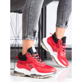 SHELOVET Fashion Red Sneakers black 2