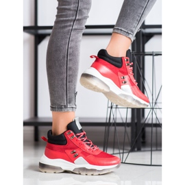SHELOVET Fashion Red Sneakers black 1 SHELOVET Fashion Red Sneakers black 1