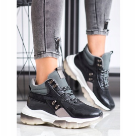 SHELOVET Black Fashion Sneakers multicolored 1