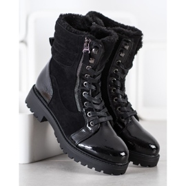 SHELOVET Stylish Trappers With Warming black 1