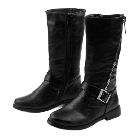 Children's insulated boots for girls from Fevamo black 2