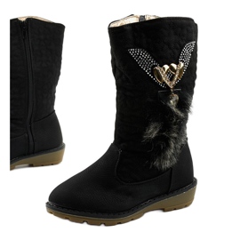 Eilris children's insulated boots for girls black 1