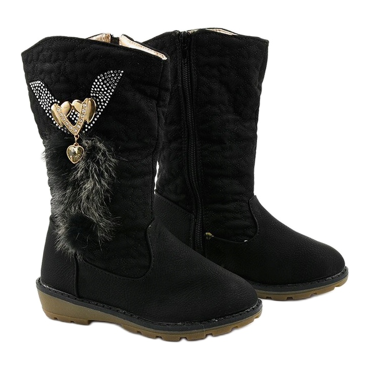 Eilris children's insulated boots for girls black 2