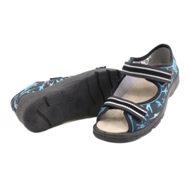 Befado children's shoes 869Y143 black blue grey 4 Befado children's shoes 869Y143 black blue grey 4