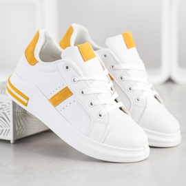 Sweet Shoes White Sneakers yellow 1