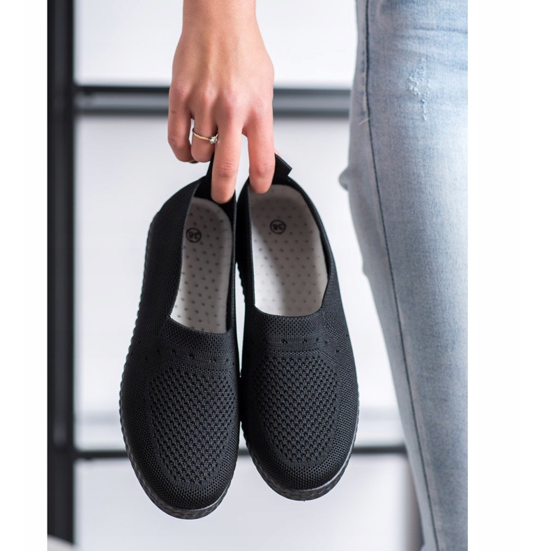 Via Giulia  Openwork Slip On Sneakers black 2