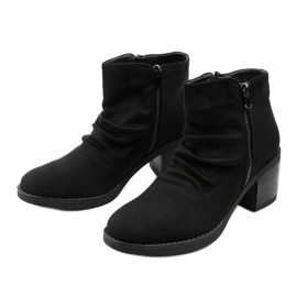 Black ankle boots with a Millgrove zipper 2