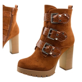 Brown suede ankle boots on the Lilybank post 1