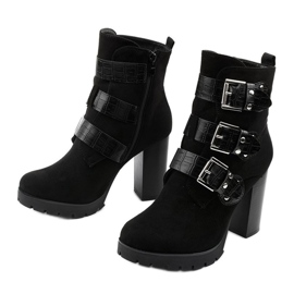 Black suede ankle boots on the Lilybank post 2