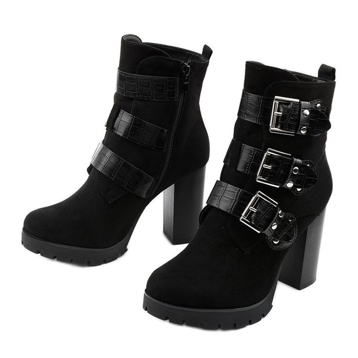 Black suede ankle boots on the Lilybank post 2