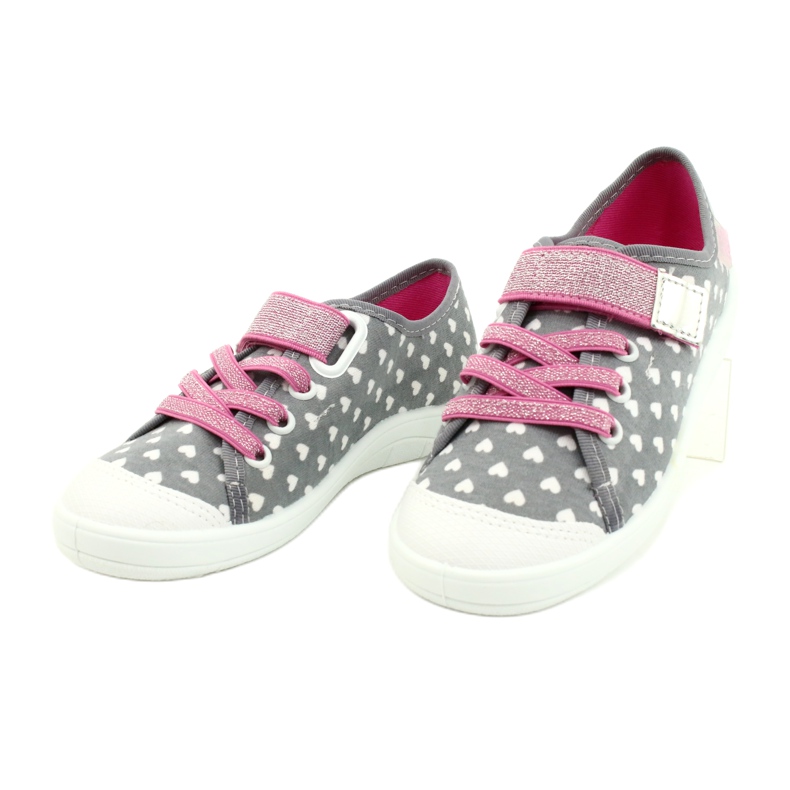 Befado children's shoes 251X159 white pink silver grey 3 Befado children's shoes 251X159 white pink silver grey 3