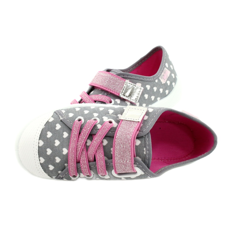 Befado children's shoes 251X159 white pink silver grey 6 Befado children's shoes 251X159 white pink silver grey 6