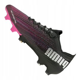 Football boots Puma Ultra 1.1 Fg M 106044-03 black, black, pink black 1