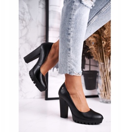 Women's Pumps Maciejka On a Heel and Platform Black 02629-01 / 00-1 2