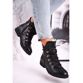 Women's Black Warm Boots with Cubic Zirconia Gisele 2