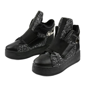 Black insulated boots from Hentevar silver 2