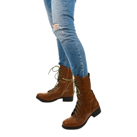 Dark brown lace-up boots S10 1