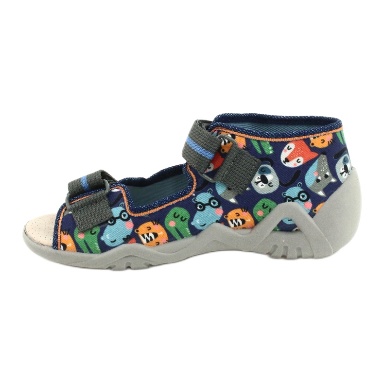 Befado yellow children's shoes 350P013 navy blue blue orange grey 2