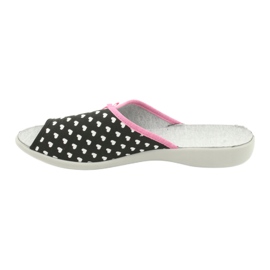 Befado women's shoes pu 254D108 white black pink 2