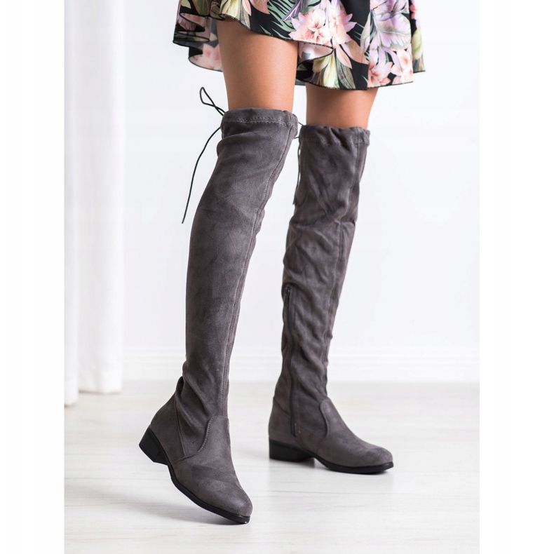 Seastar Gray Over The Knee Boots grey 1