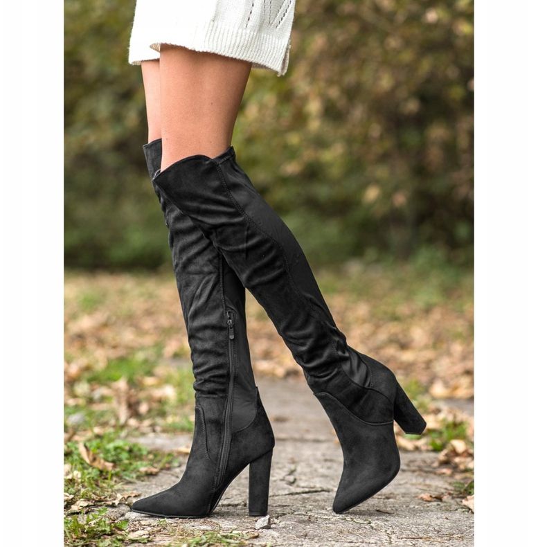 Sweet Shoes High Boots In Spitz black 2