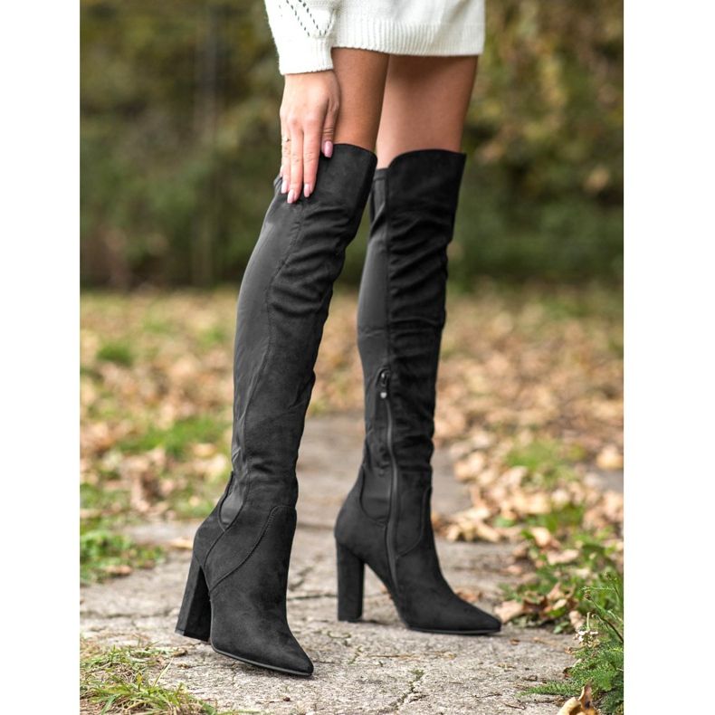 Sweet Shoes High Boots In Spitz black 1